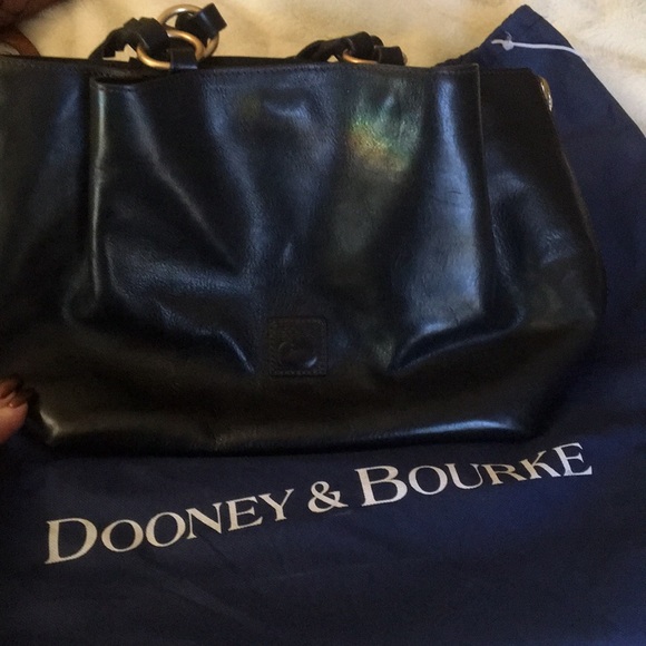 Black leather tote large - Picture 12 of 15